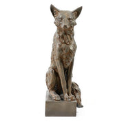 Fox Garden Statue (28.5 - Inch) Side View