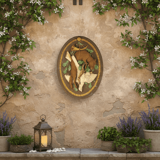 Fox Trophy Outdoor Plaque (3.0 - Inch) Side Angle