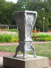 French Pedestal Statue (30 - Inch) Side Angle View