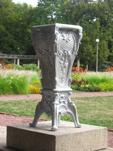 French Pedestal Statue (30 - Inch) Side Angle View