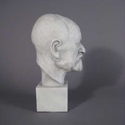 Freud Head on Block Bust Display Decor (14 - Inch) Other Angle
