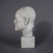 Freud Head on Block Bust Display Decor (14 - Inch) Different Angle