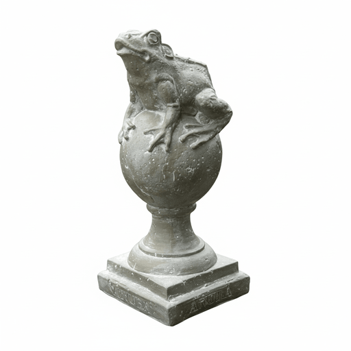 Frog Finial Outdoor Statue (14 - Inch)