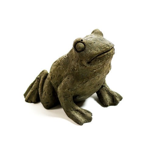 Frog Garden Statue (5 - Inch) Side View