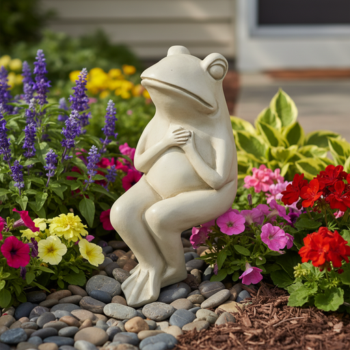 Frog Garden Statue (8-Inch)