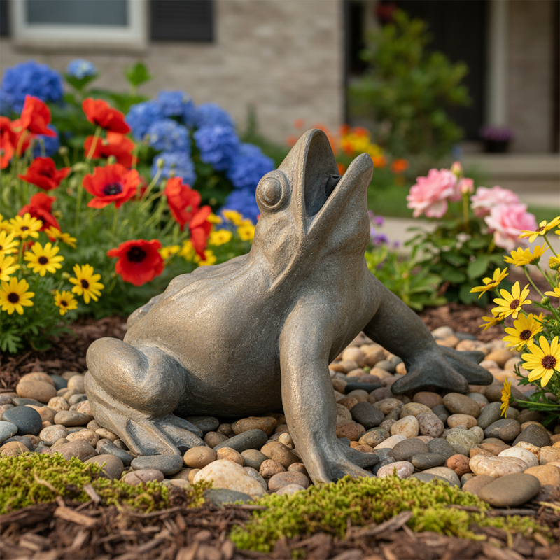 Frog Garden Statue (8-Inch)