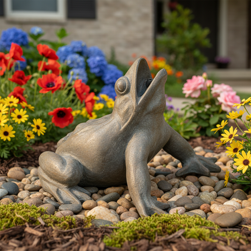 Frog Garden Statue (8-Inch)