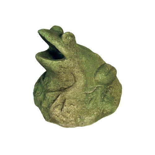 Frog Garden Statue (9 - Inch) Side View