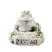 Frog Prince Garden Statue (6.5 - Inch) Side View
