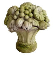 Fruit and Flower Finial Outdoor Statue (12 - Inch) Side View