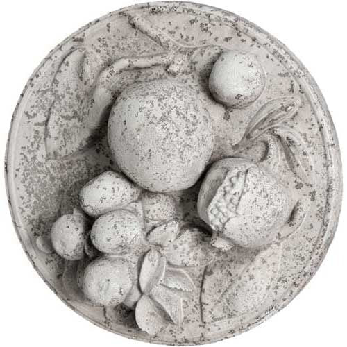 Fruit Plate Garden Plaque (5.0 - Inch) Side View