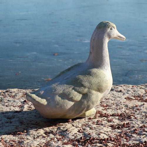 Garden Duck Statue (14 - Inch) Different Angle