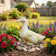 Garden Duck Statue (14 - Inch) Side Angle