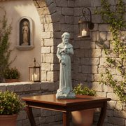 Garden Savior Statue (26 - Inch) Side Angle