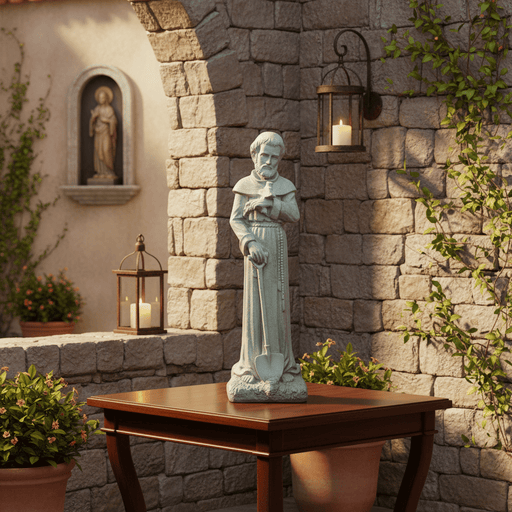 Garden Savior Statue (26 - Inch) Side Angle