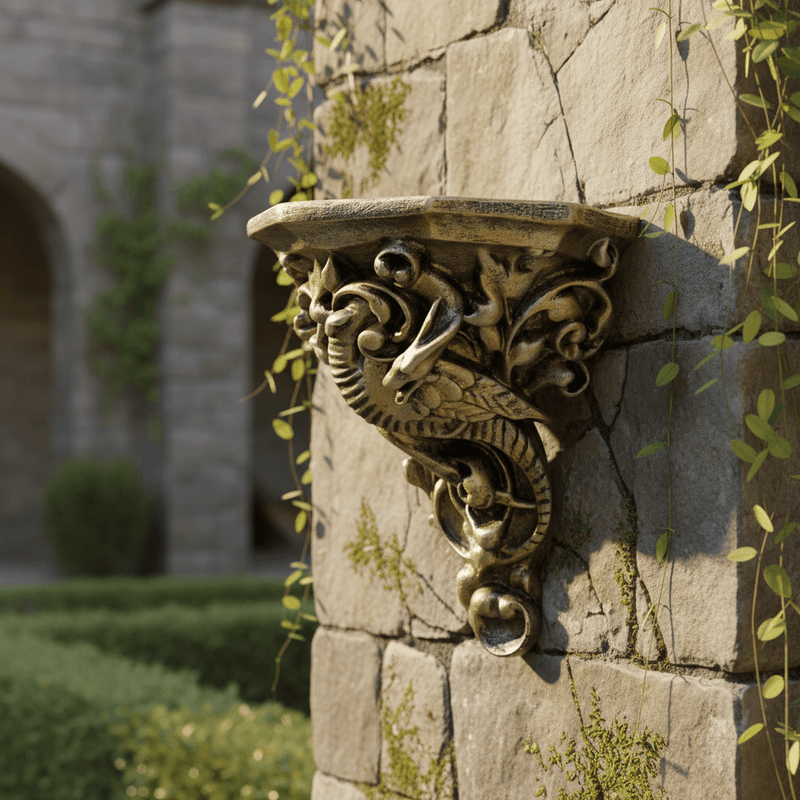 Gargoyle Outdoor Bracket (9 - Inch) Side Angle
