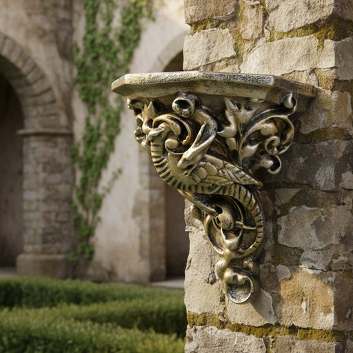 Gargoyle Outdoor Bracket (9 - Inch) Side Angle