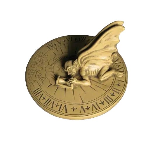 Gargoyle Sundial W Statue (12-Inch)
