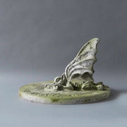 Gargoyle Sundial W Statue (12 - Inch) Side Angle