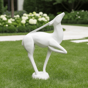 Gazelle Garden Statue (38 - Inch) Side Angle