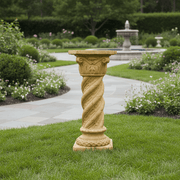 Genoa Column Outdoor Statue (28.5 - Inch) Side Angle