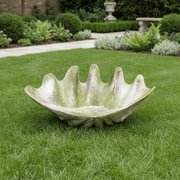 Giant Clam Garden Statue (48 - Inch) Side Angle
