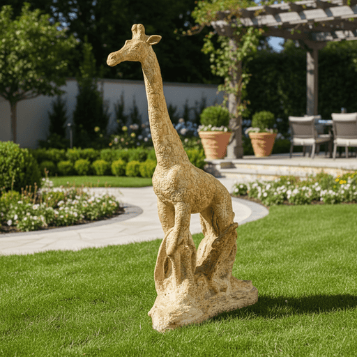 Giraffe Garden Statue (24 - Inch) Side Angle