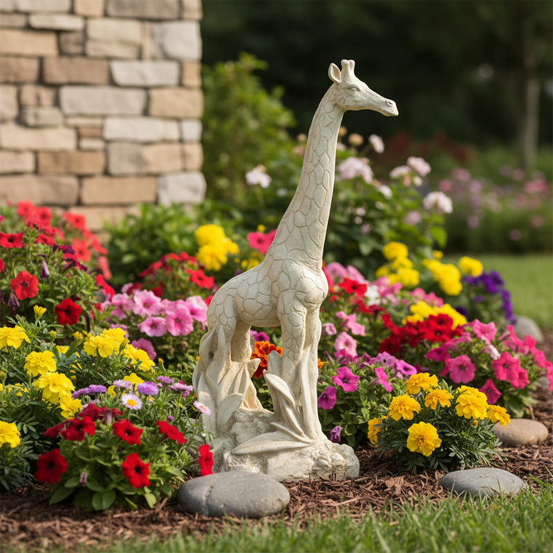 Giraffe Garden Statue (24-Inch)