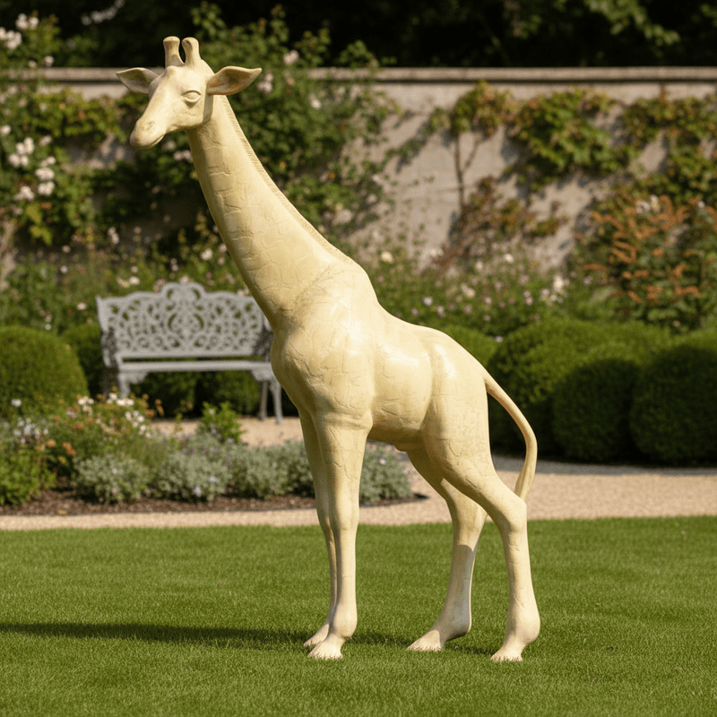 Giraffe Lg Statue (96 - Inch) Side Angle