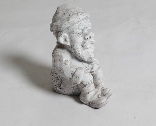 Gnome Sitting Statue (8 - Inch) Side Angle