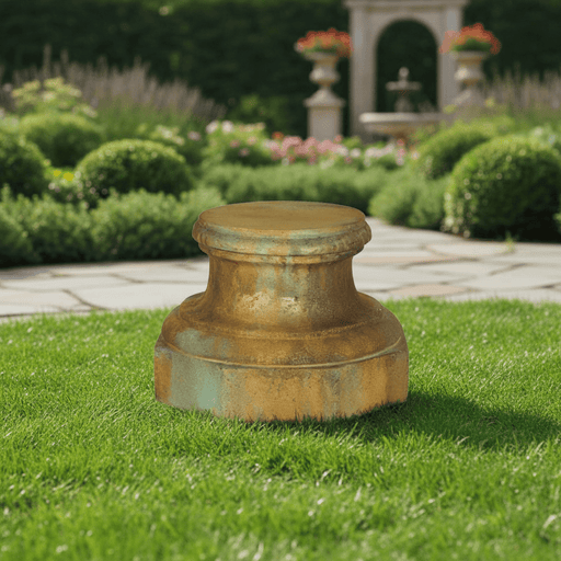Gothic Base Outdoor Statue (8 - Inch) Side Angle