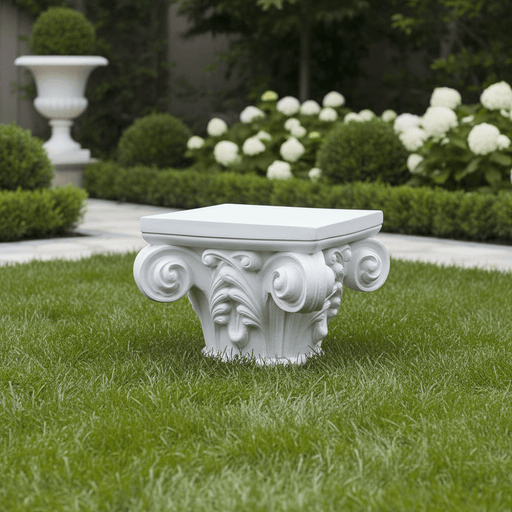 Gothic Capital Outdoor Statue (10 - Inch) Side Angle