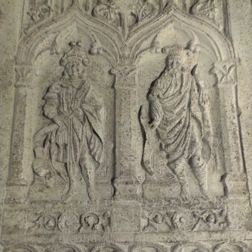 Gothic Door Panel Outdoor Statue (34 - Inch)