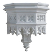 Gothic Flint Outdoor Bracket (23 - Inch) Side View