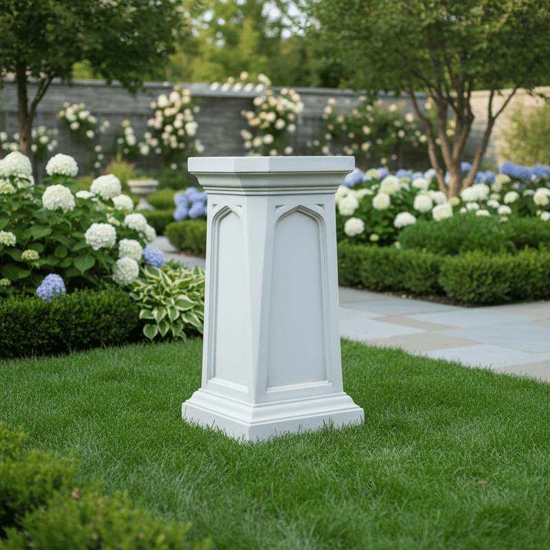 Gothic Pedestalstatue (43 - Inch) Side Angle
