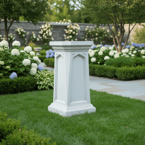 Gothic Pedestalstatue (43 - Inch) Side Angle