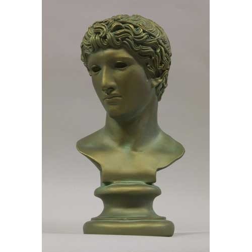 Greek Athlete Bust Display Decor (18-Inch)