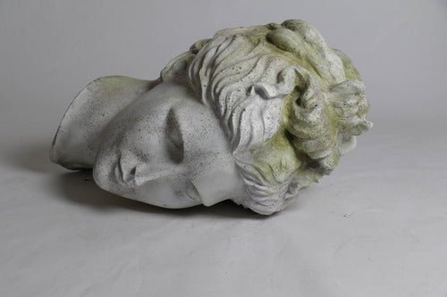 Greek Head Remnant Outdoor Plaque (22.0 - Inch) Side Angle