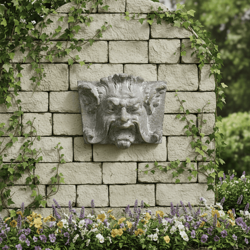 Greenman Frank Outdoor Statue (11 - Inch) Side Angle