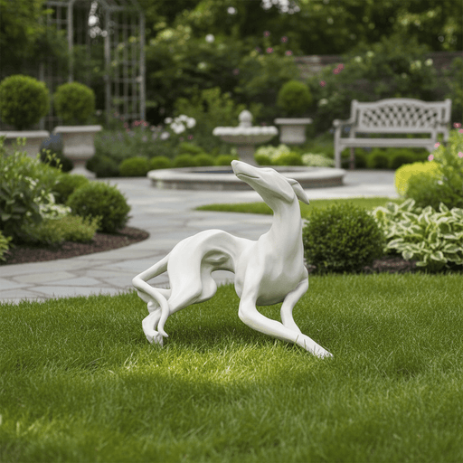 Greyhound Dog Garden Statue (21-Inch)