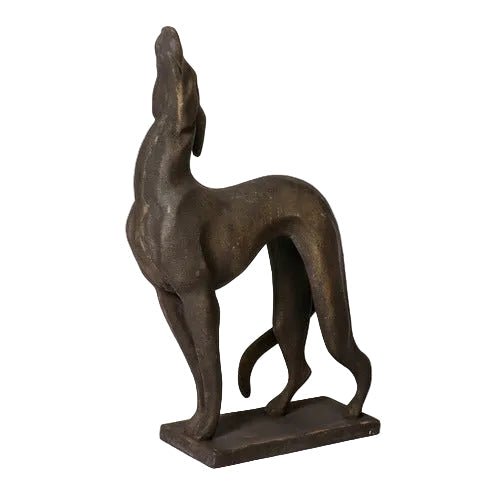 Greyhound Dog Garden Statue (37 - Inch) Side View
