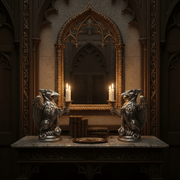 Griffin Candleholder Set Statue (16-Inch)
