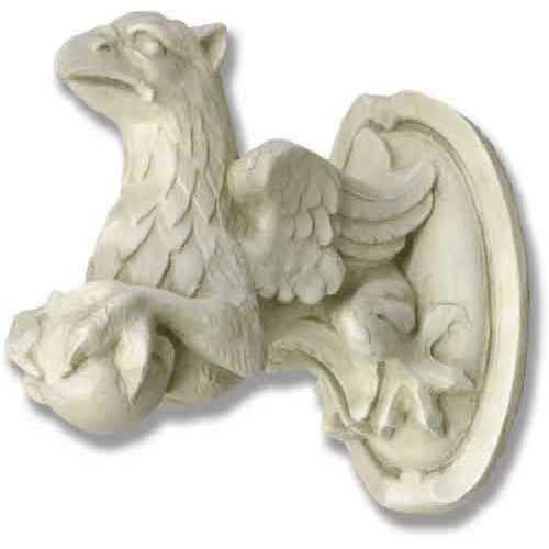 Griffin Holding Ball Statue (6-Inch)