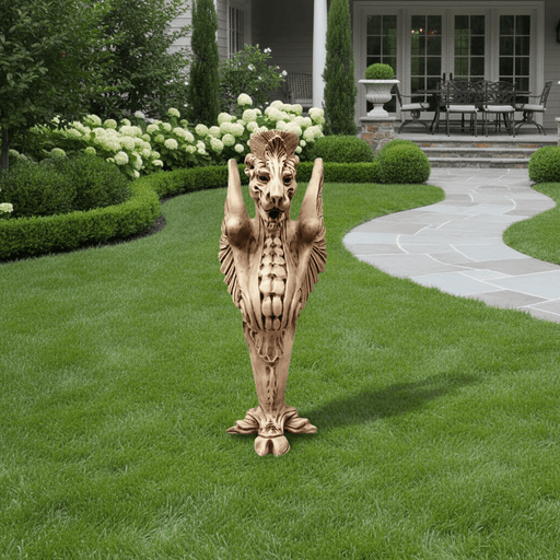 Griffin Outdoor Statue (24 - Inch) Side Angle
