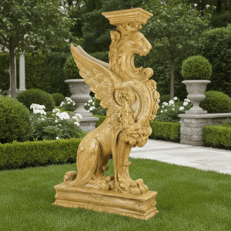 Griffin Pedestal Colossal Statue (54-Inch)