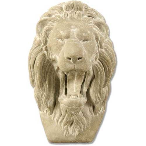 Grotesque Lion Mask Garden Statue (17 - Inch)