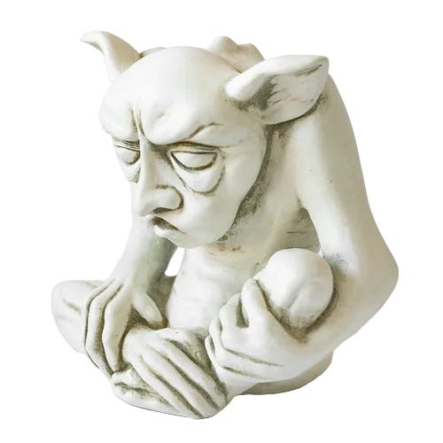 Grump Gargoyle Statue (8 - Inch) Side View