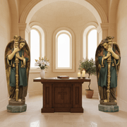 Guardian Angel Set Catholic Statue (52-Inch) (52-Inch)