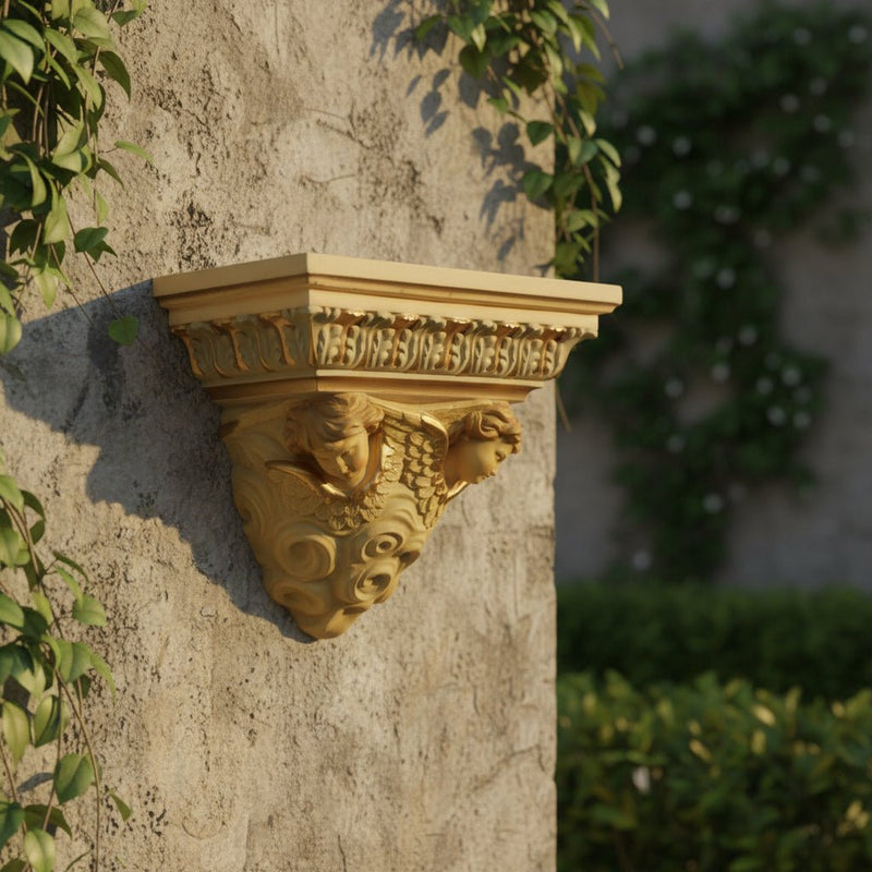 Guardian Angel Shelf Bracket Statue (17 - Inch) Side Angle
