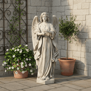 Guardian Angel Statue for Lantern Display (48 - Inch) Side Angle